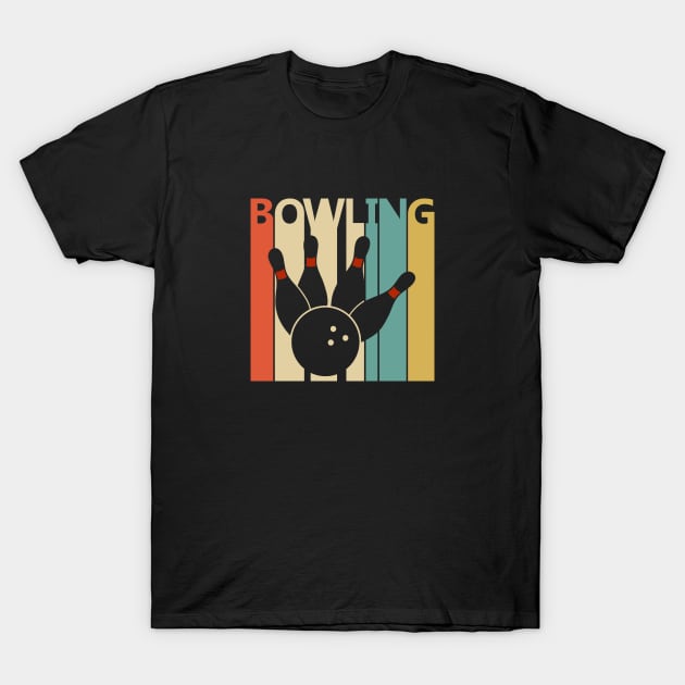 Vintage Bowling Lover Gift T-Shirt by GWENT